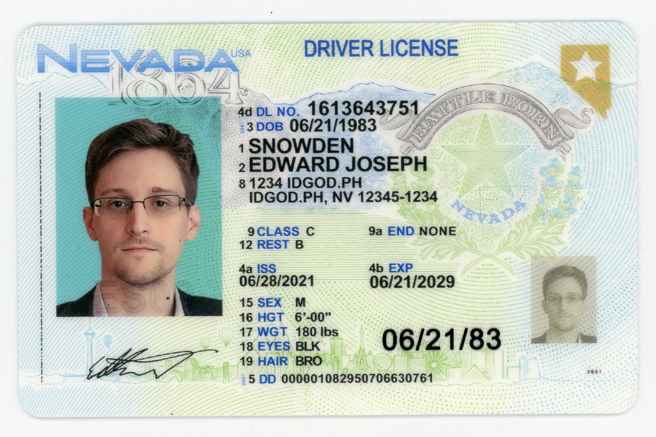 Premium Nevada Fake IDs with Holograms & UV Security
