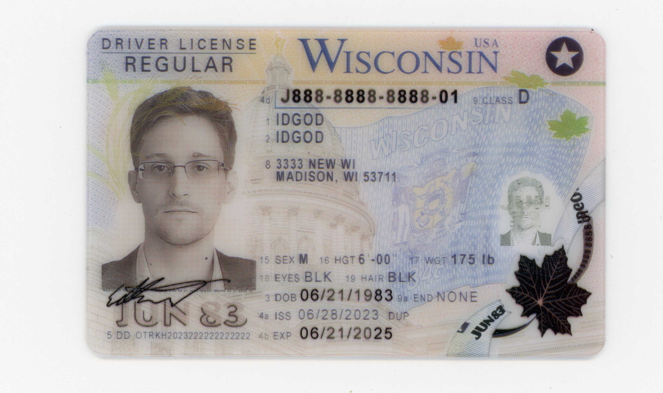 High-Quality Wisconsin Fake ID with Security Features
