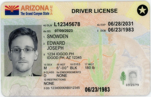 Premium Arizona Fake IDs with Holograms & UV Security